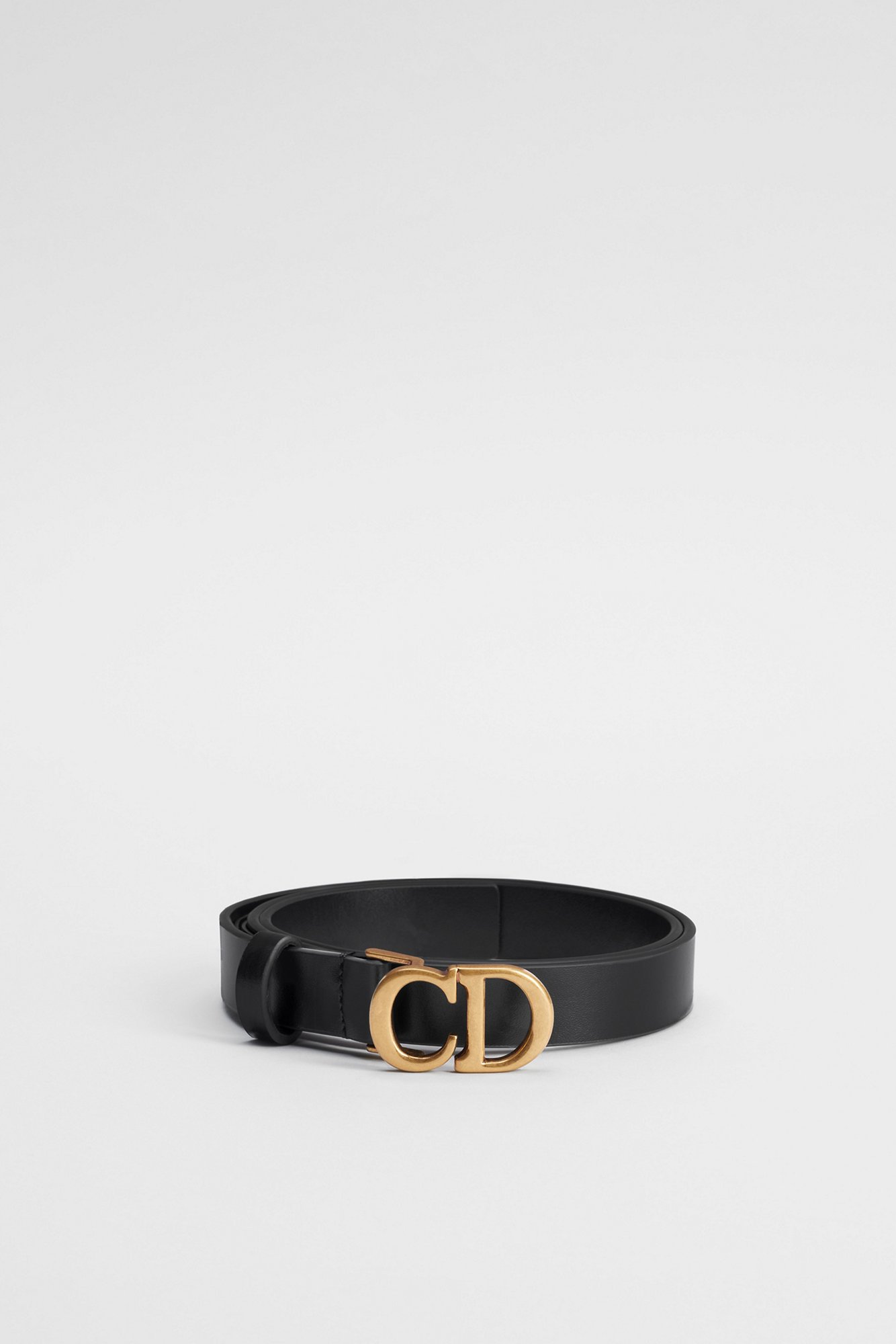 Saddle Belt Black Ultrasoft Calfskin, 20 MM | DIOR