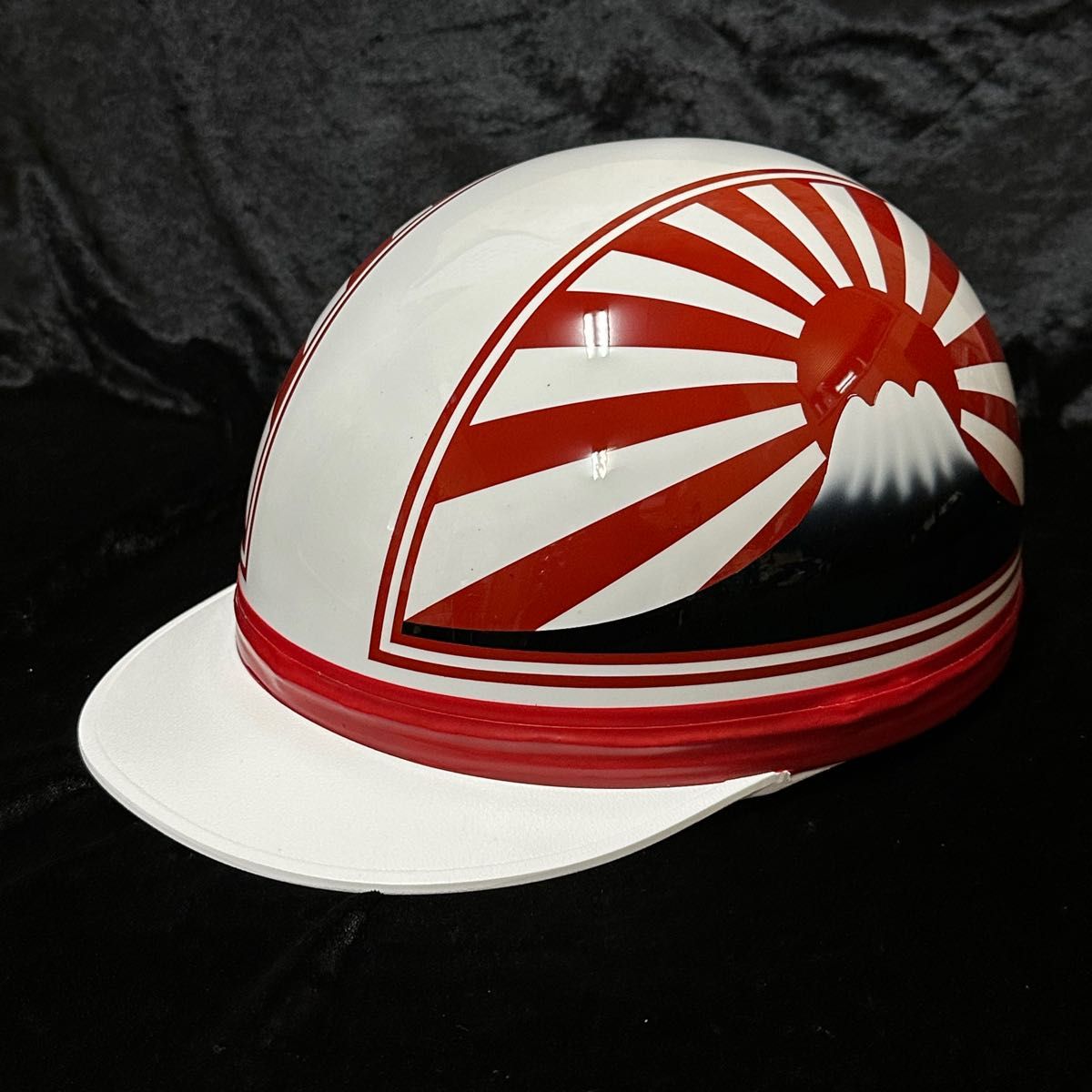 カスタムコルク 富士日章 コルク半 白赤 赤白 半キャップ オブジェなど