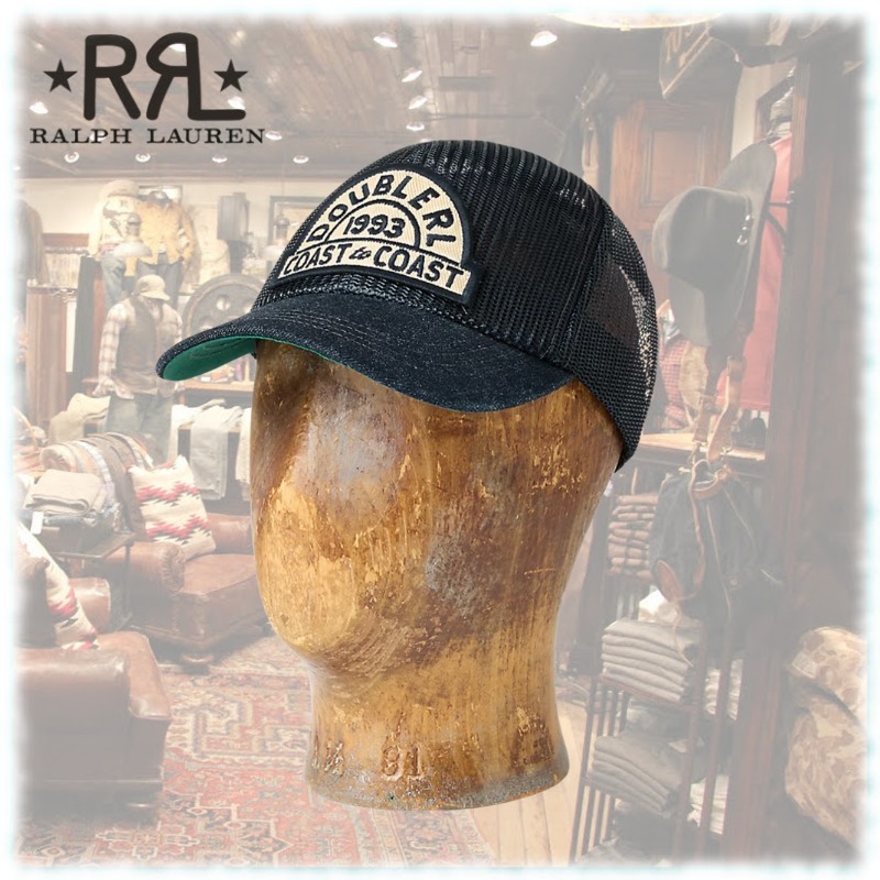 希少☆ RRL(ダブルアールエル) RRL ロゴ メッシュキャップ (RRL