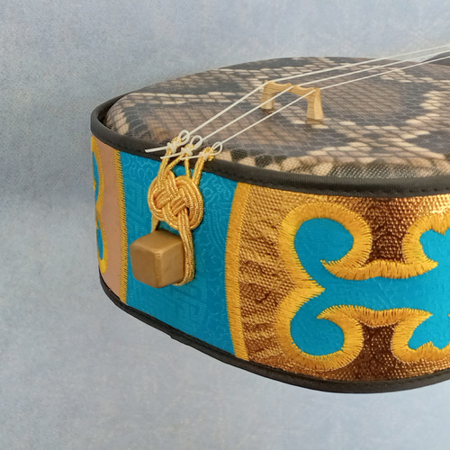 No.20】沖縄三線 人工皮〈蛇柄プリント・薄め〉 楽器・アクセサリ 沖縄