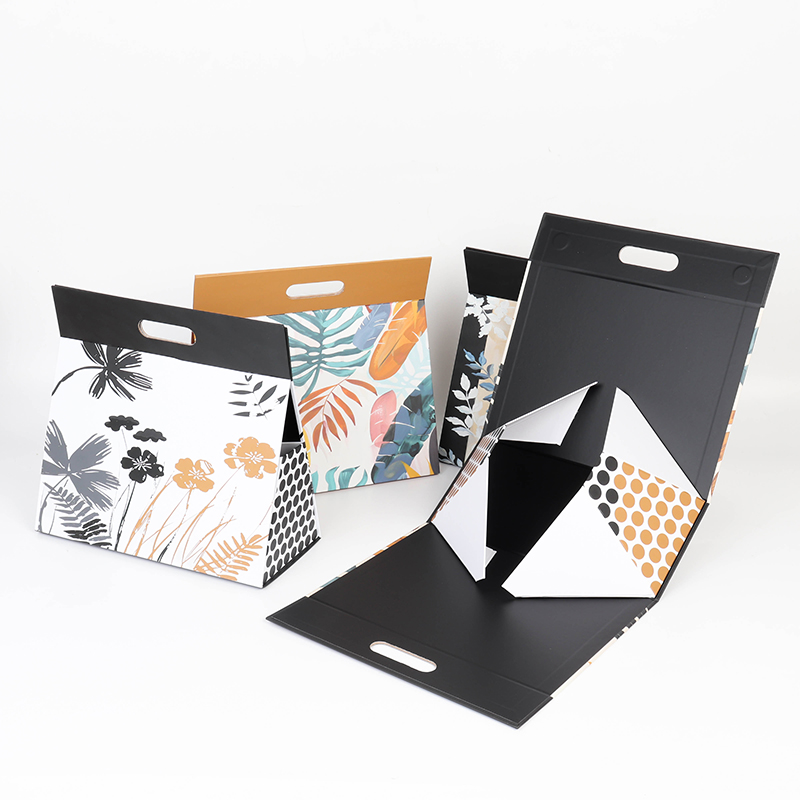 2025 New Tropical Style Triangle Folding Box Custom With Die-cut