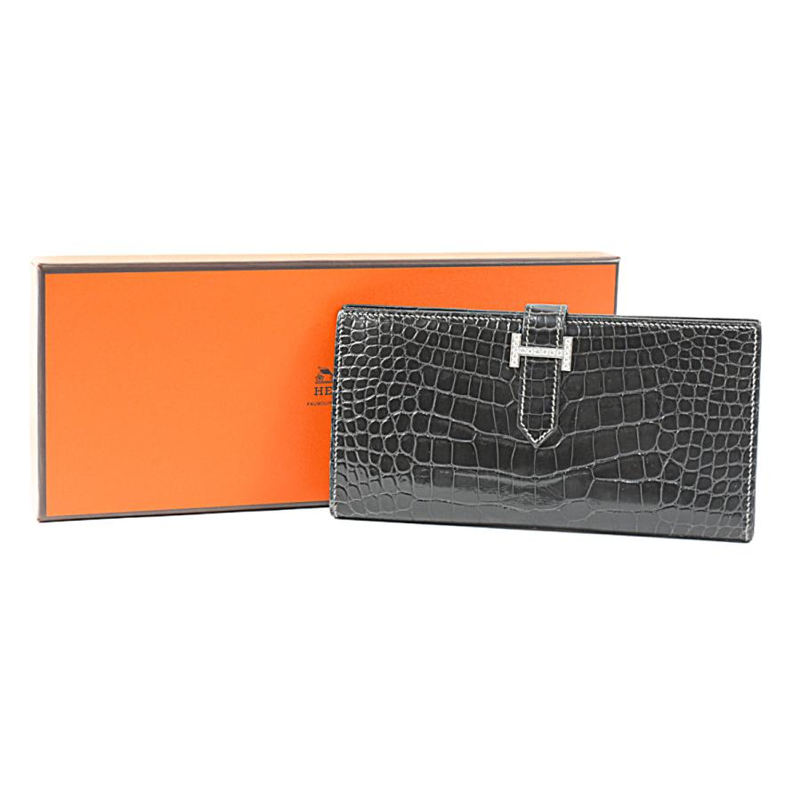 HERMES（エルメス） 超豪華 長財布 ベアン アリゲーター クロコダイル