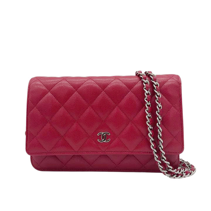 CHANEL シャネル マトラッセ チェーンウォレット 長財布 キャビア