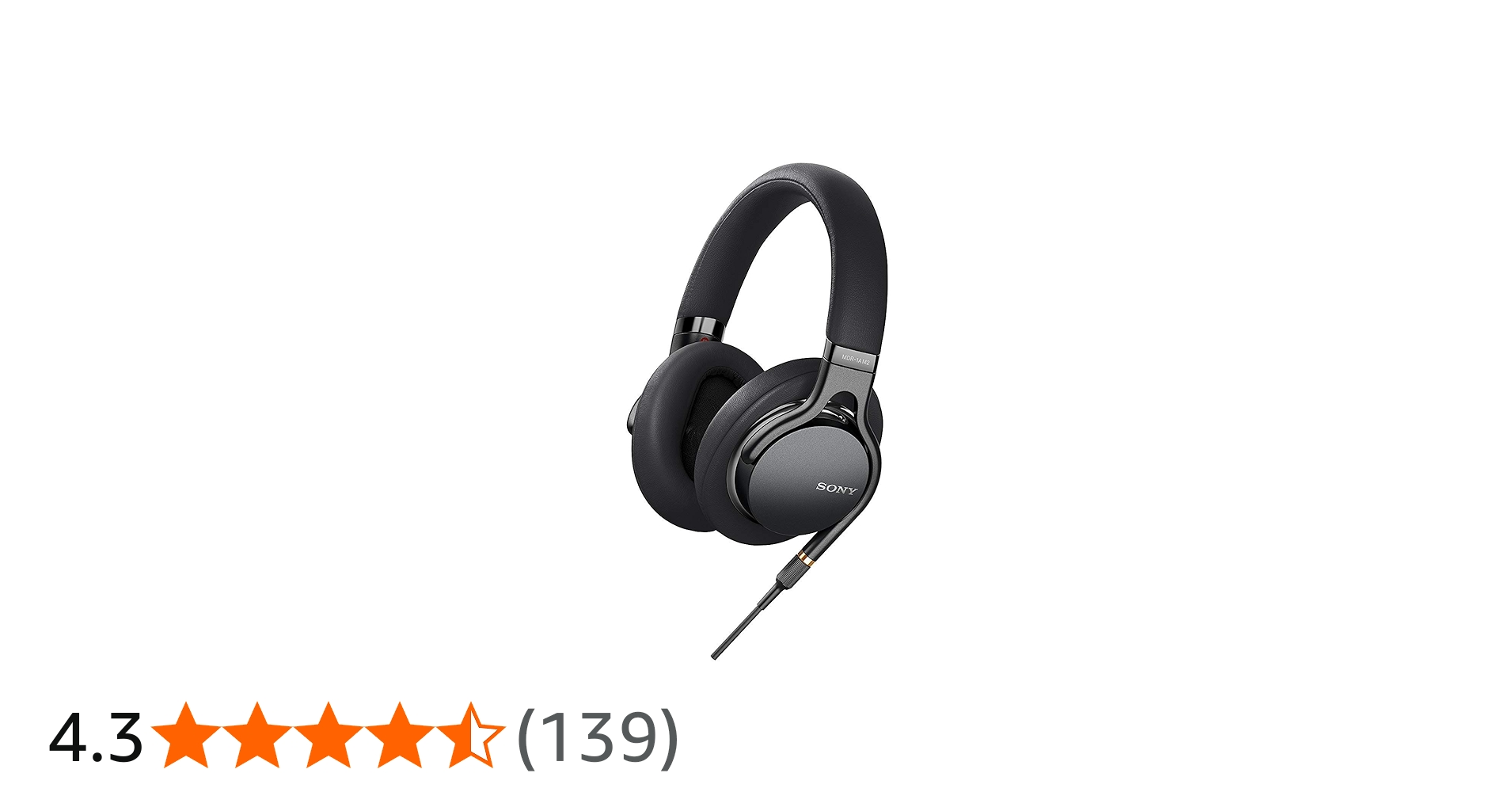 Amazon.co.jp: ソニー SONY ヘッドホン MDR-1AM2 B : ハイレゾ 密閉型