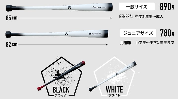 低反発バット対策】新トレーニングバット『PENTA5ON(ペンタゴン)』を3