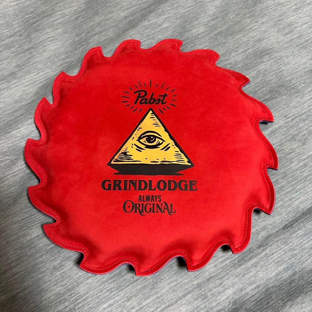 GRIND LODGE グラインドロッヂ レザークッション GRINDLODGE (グラインドロッヂ)×BOAB LEATHER WORKS（ボアブ レザー